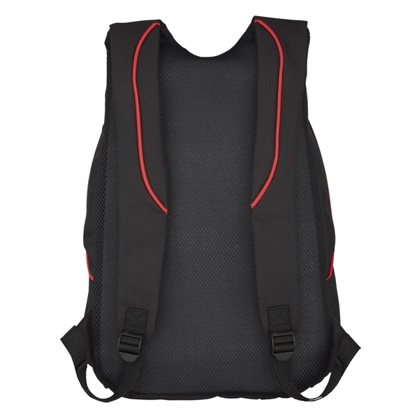 BLACK WITH RED color option for First Class Backpack