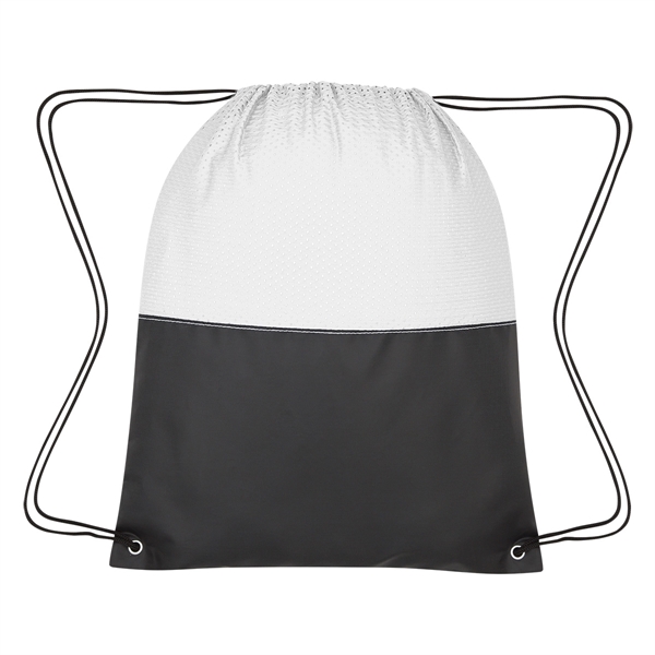 WHITE color option for Sleek Drawstring Bag