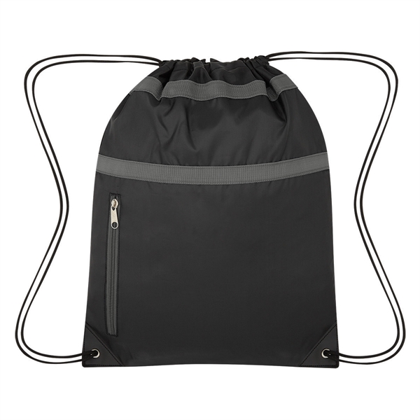 GRAY color option for Customizable Drawstring Sports Bag