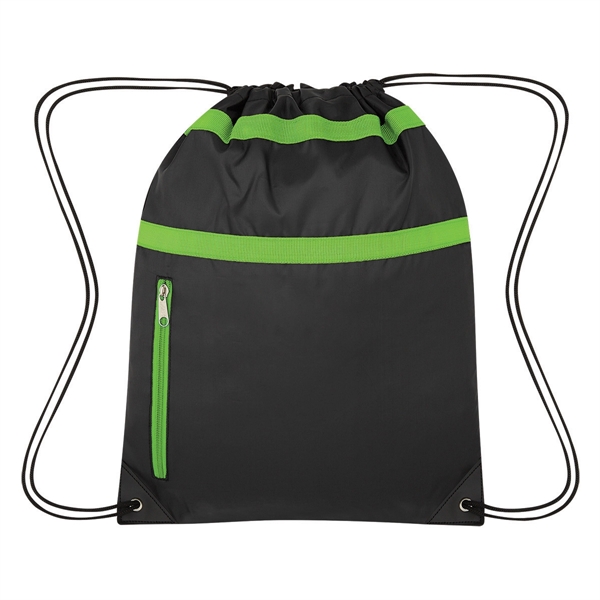 LIME color option for Customizable Drawstring Sports Bag