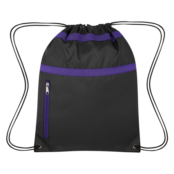PURPLE color option for Customizable Drawstring Sports Bag