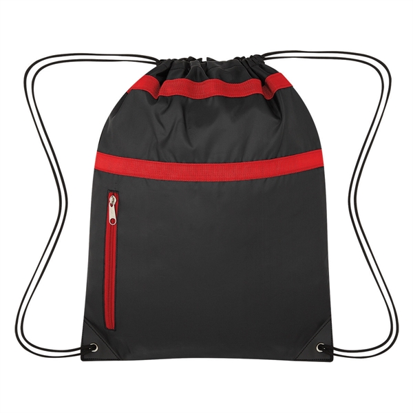 RED color option for Customizable Drawstring Sports Bag