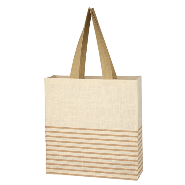 BEIGE WITH NATURAL color option for Elegant Dash Tote Bag