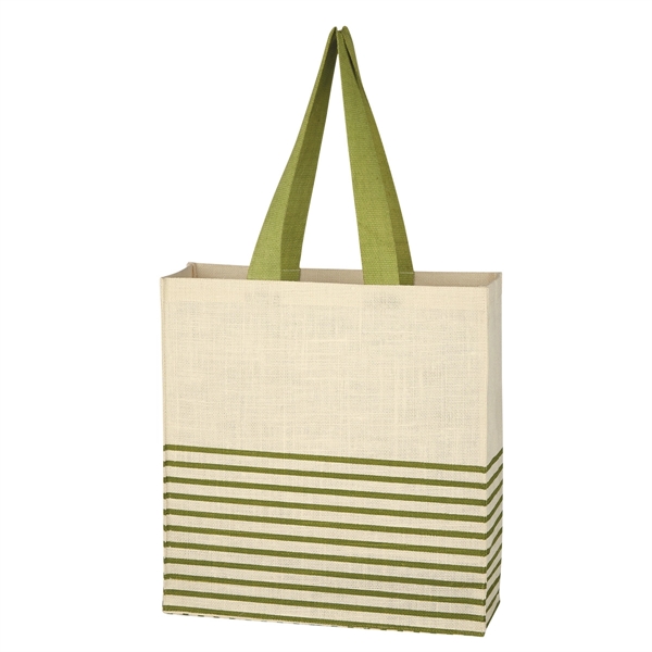 LIGHT GREEN WITH NATURAL color option for Elegant Dash Tote Bag