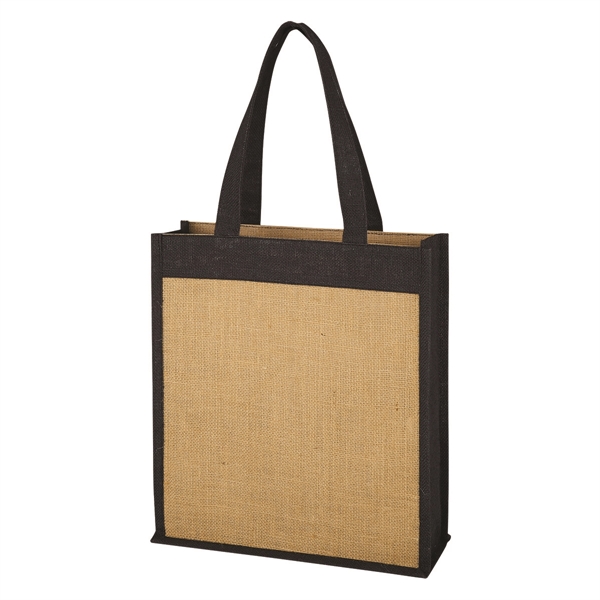 BLACK WITH NATURAL color option for Laminated Ecobag