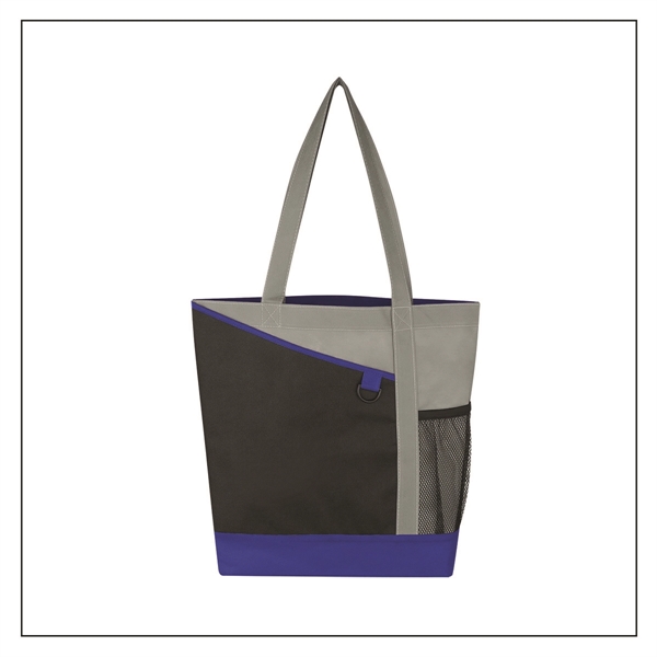 BLACK WITH GRAY ROYAL             B color option for Worker's Non Woven Tote