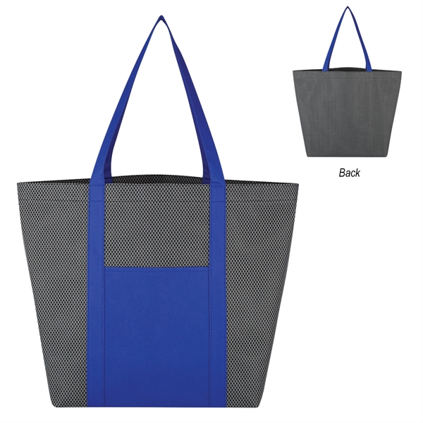 ROYAL BLUE color option for Non Woven Polyester Mesh Tote Bag