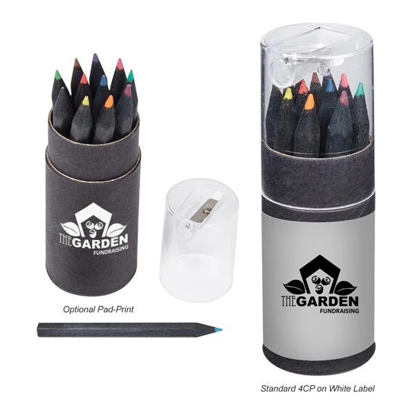 MATTE BLACK color option for Colored Pencils With Sharpener