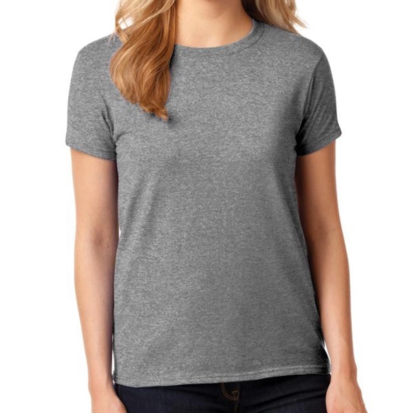 ASH GRAY color option for G Ildan® Women's Everyday Heavy Cotton Tee