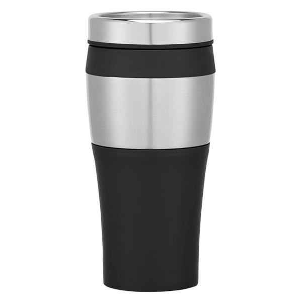 SILVER WITH BLACK color option for Hermoso Tumbler