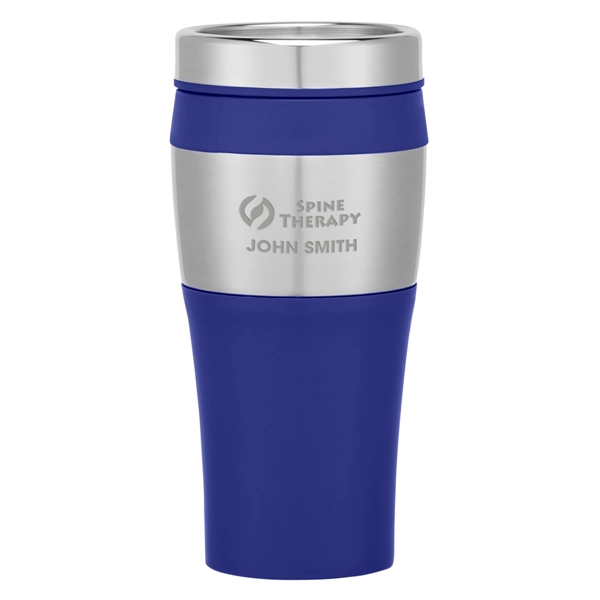 SILVER WITH BLUE color option for Hermoso Tumbler