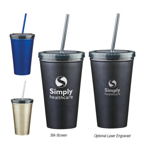 Main photo of 16 Oz. Insulated Stainless Steel Tumbler