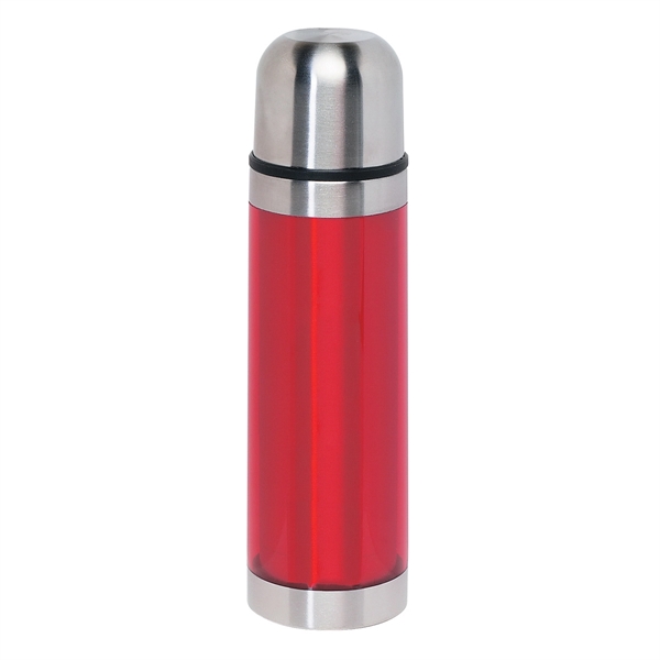 TRANSLUCENT RED color option for 16 Oz. Portable Thermos