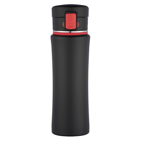 BLACK WITH RED color option for 16 Oz. Insulated Stainless Steel Bottle