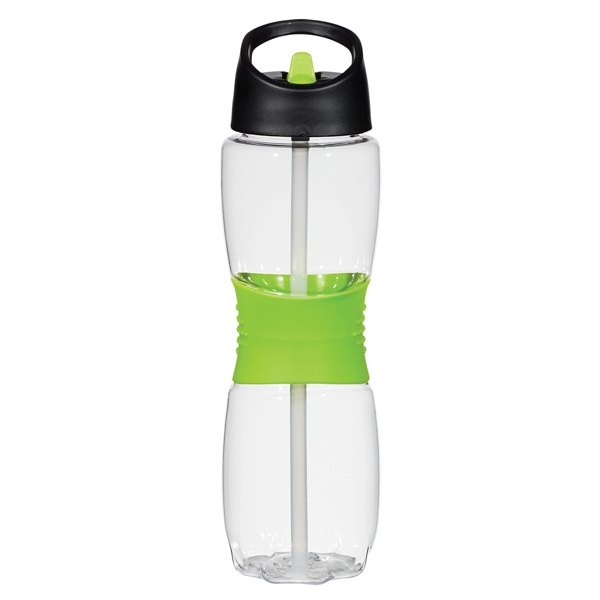 CLEAR WITH LIME color option for Hourglass Tritan Bottle
