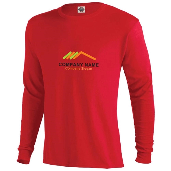 Cardinal color option for Unisex Long Sleeve Tees
