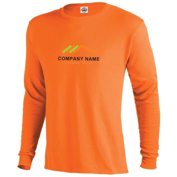 Orange color option for Unisex Long Sleeve Tees