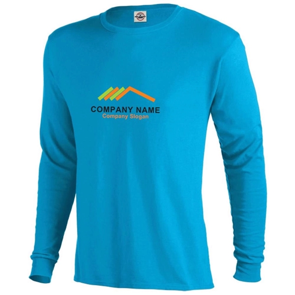 Turquoise color option for Unisex Long Sleeve Tees