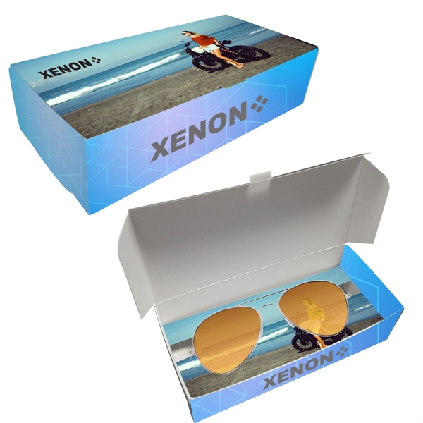 SILVER WITH YELLOW color option for Beach Gradient Eyewear