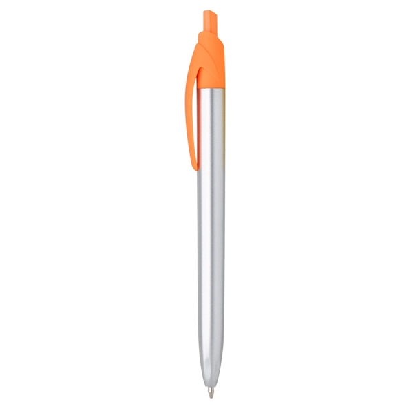 SILVER WITH ORANGE color option for Colorful Seattle Pen