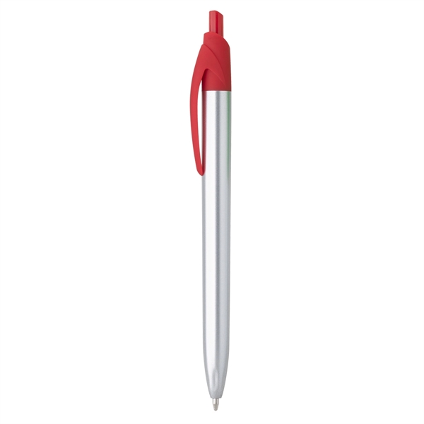 SILVER WITH RED color option for Colorful Seattle Pen