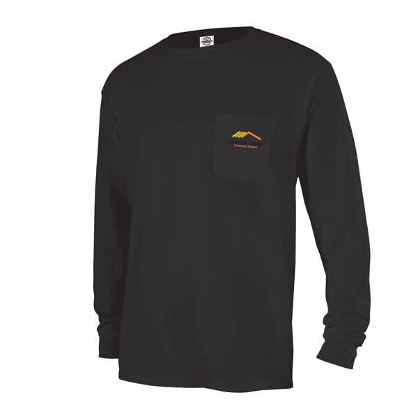 Black color option for Stylish Long Sleeve Pocket Tee