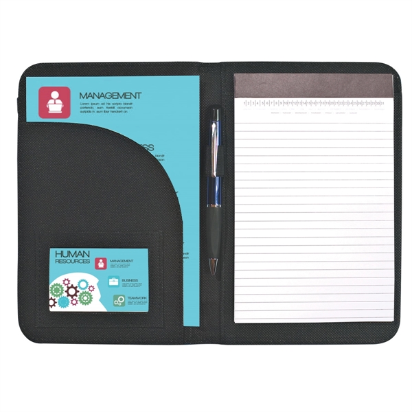 GRAY WITH BLACK color option for Classy Padfolio