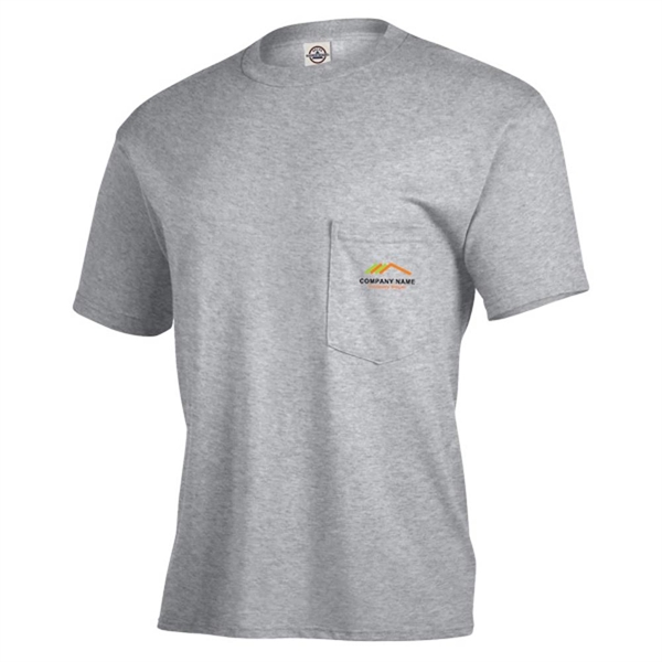 Athletic Heather color option for Classic Adult Pocket Tee