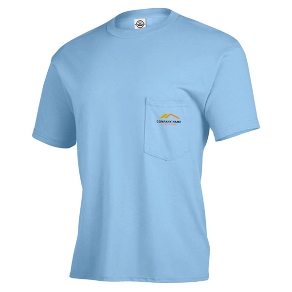 Sky color option for Classic Adult Pocket Tee