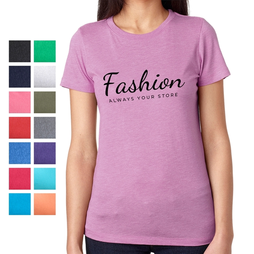 Photo of Next Level Women's Tri Blend Crew T Shirt