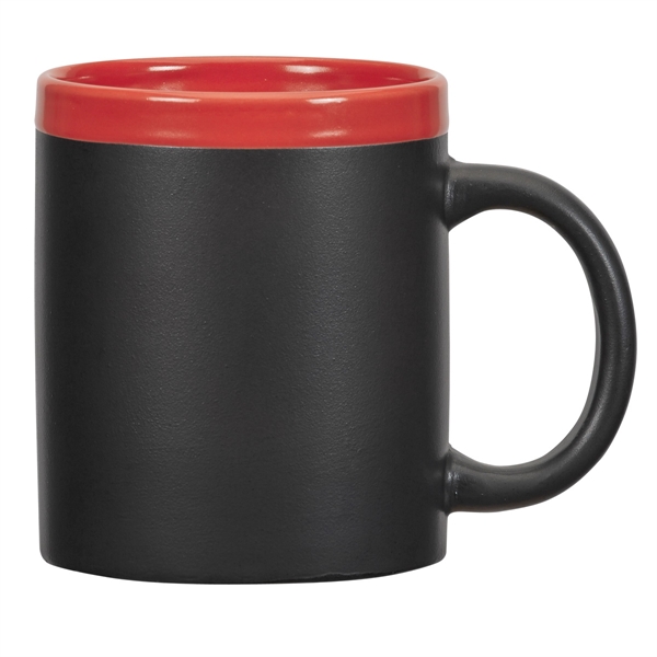 BLACK WITH RED color option for Sleek Coffee Mug