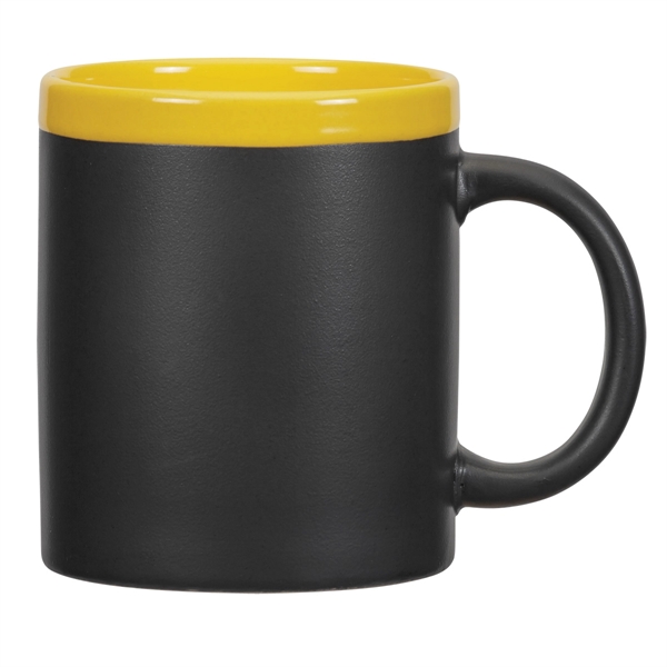 BLACK WITH YELLOW color option for Sleek Coffee Mug