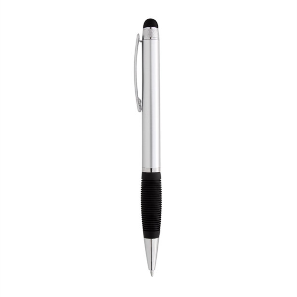 SILVER WITH BLACK color option for Metallic Pen And Stylus