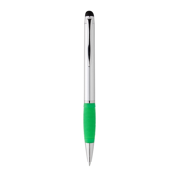 SILVER WITH LIME color option for Metallic Pen And Stylus