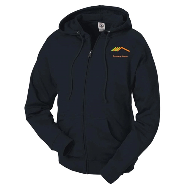 Black color option for French Terry Fleece Hoodie With Zipper