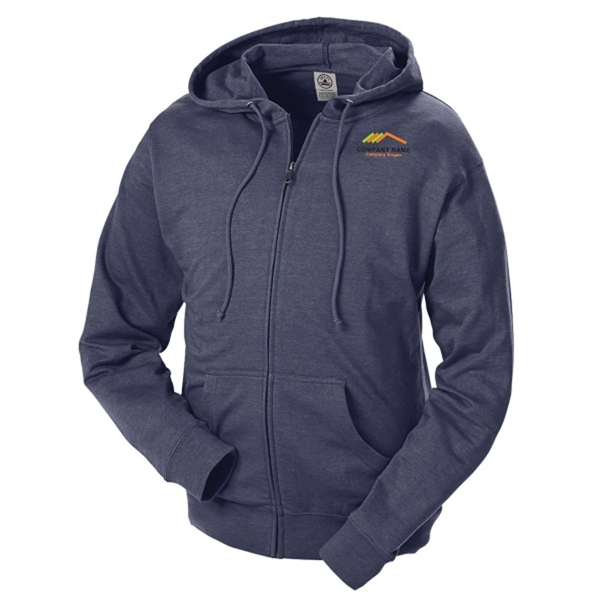 Navy color option for French Terry Fleece Hoodie With Zipper