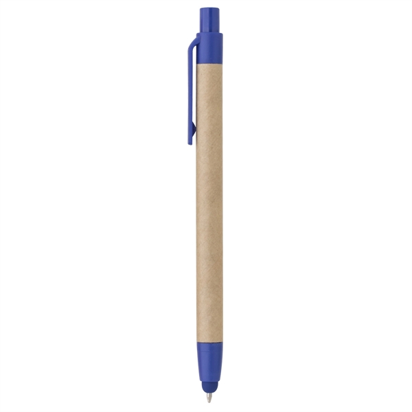 NATURAL WITH ROYAL BLUE color option for Plunger Stylus Pen