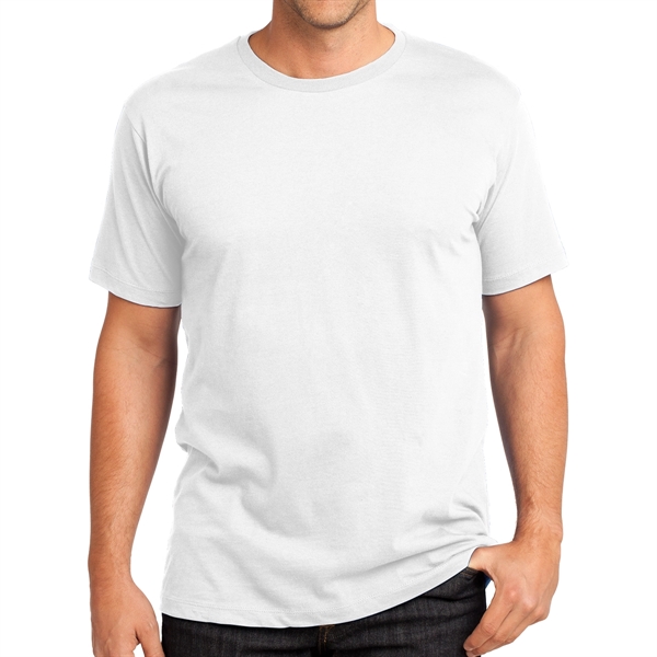 Bright White color option for District Made® Men's Crew T Shirt