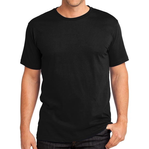 Jet Black color option for District Made® Men's Crew T Shirt
