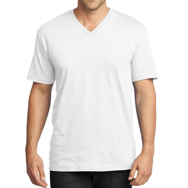 Bright White color option for District Made® Men's Everyday V Neck T Shirt
