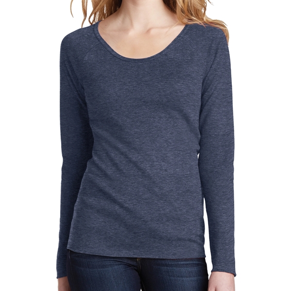Navy Heather color option for Cozy Long Sleeve Tee
