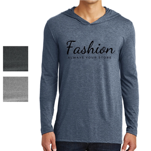 Photo of District Made® Men's Hooded Long Sleeve Tee