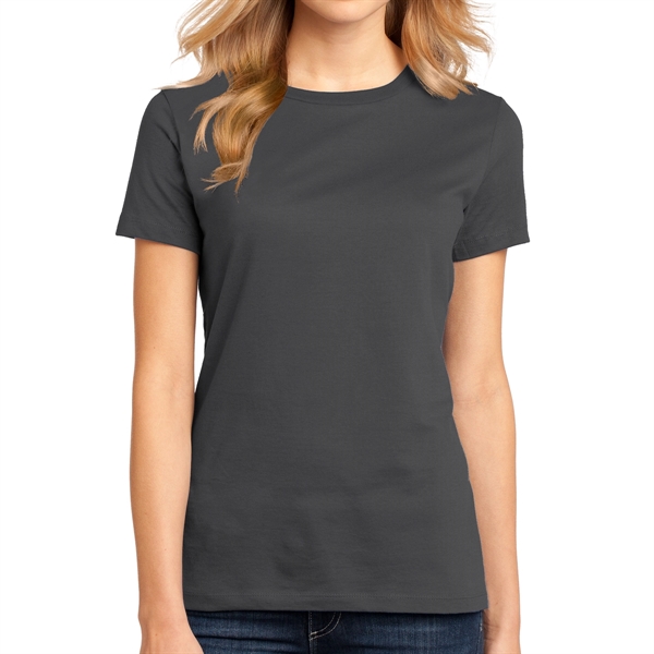 Charcoal color option for District Made® Women's Crew T Shirt