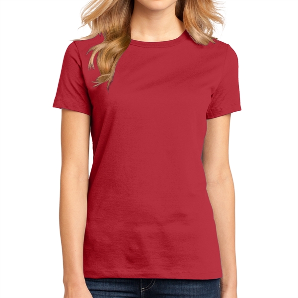 Classic Red color option for District Made® Women's Crew T Shirt