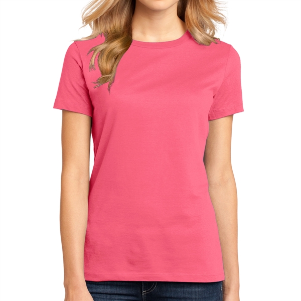 Dark Fuschia color option for District Made® Women's Crew T Shirt