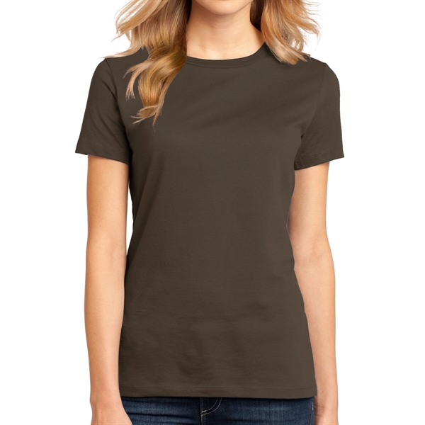 Espresso color option for District Made® Women's Crew T Shirt