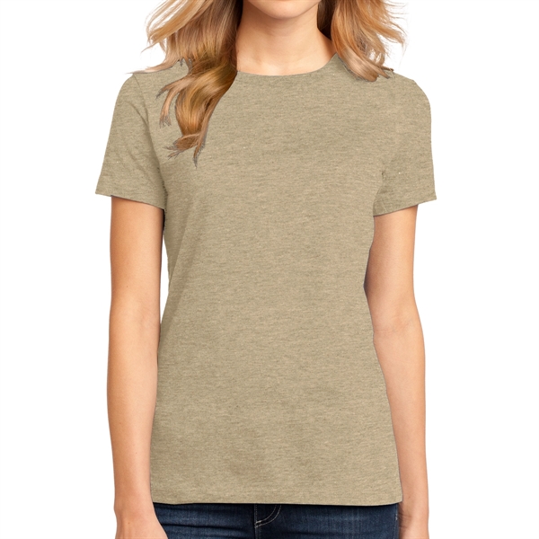 Heathered Latte color option for District Made® Women's Crew T Shirt