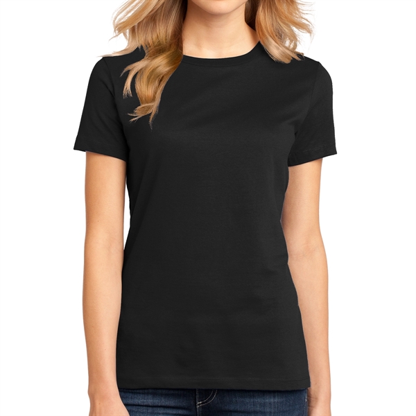 Jet Black color option for District Made® Women's Crew T Shirt