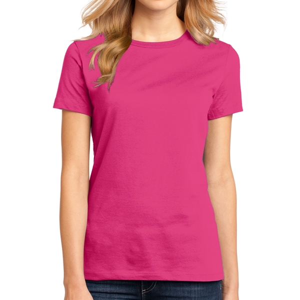 Sangria color option for District Made® Women's Crew T Shirt