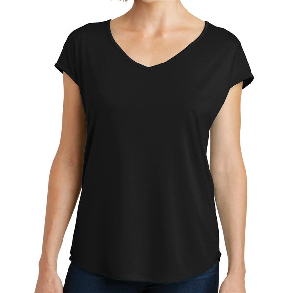 Black color option for District Made® Women's Crossover Back T Shirt